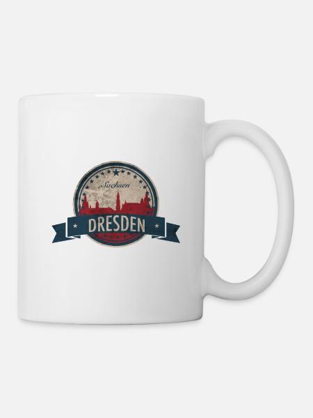 Dresden Sachsen - Tasse - Weiß