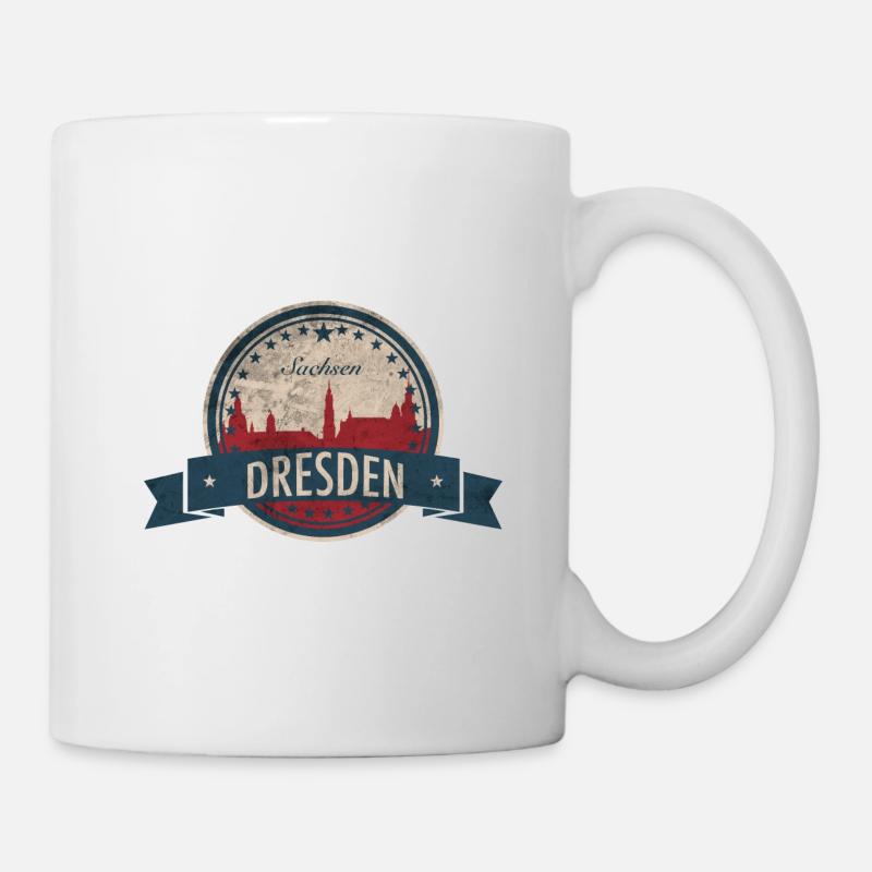 Dresden Sachsen - Tasse - Weiß