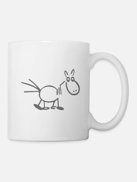 Pferd Horse 01 - Tasse - Weiß