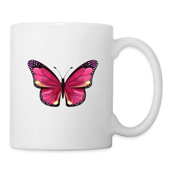 papillon - Mug blanc - blanc - Droite