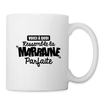 voici à quoi ressemble la marraine parfaite - Mug blanc - blanc - Droite