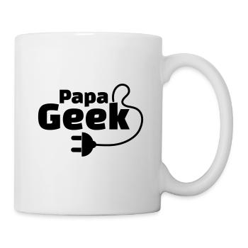 papa geek - Mug blanc - blanc - Droite