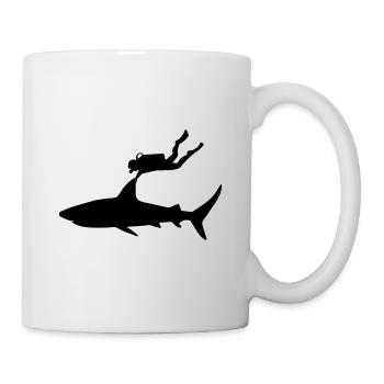 plongée - Mug blanc - blanc - Droite