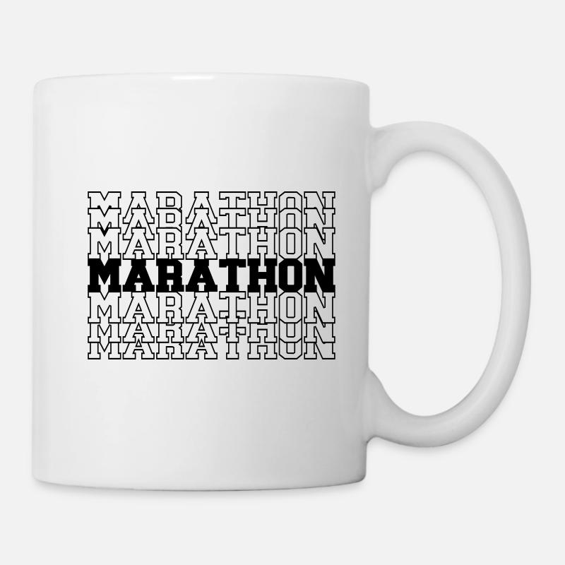 marathon - Mug blanc - blanc
