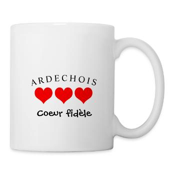 Treue Herz-Ardèchois - Tasse - Weiß - Rechts