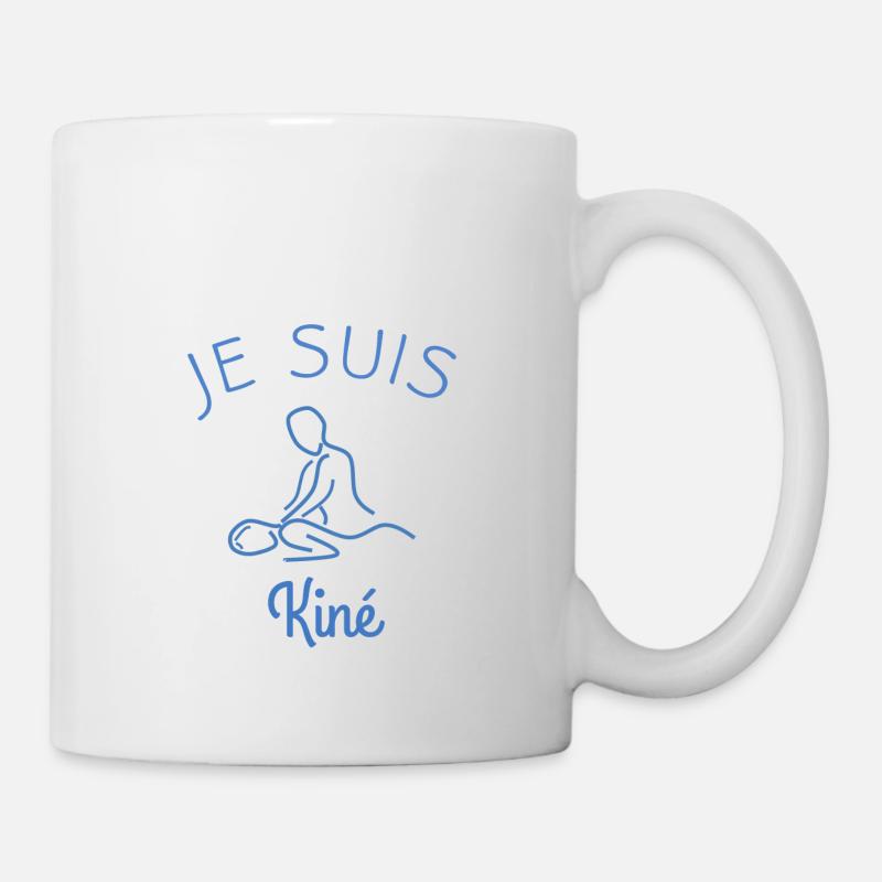 je suis kiné - Mug blanc - blanc