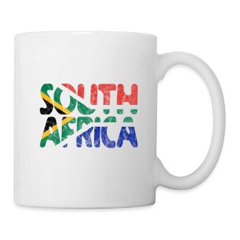 Afrique du Sud Afrique du Sud drapeau Afrique vacances voyage - Mug blanc - blanc - Droite
