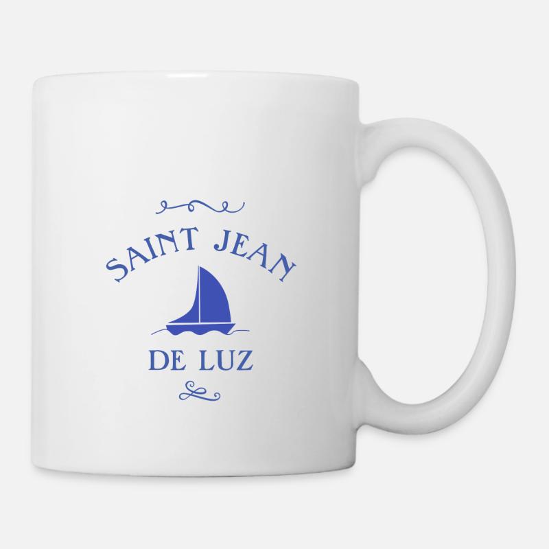saint jean de luz bateau - Mug blanc - blanc