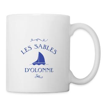les sables d'olonne bateau - Mug blanc - blanc - Droite