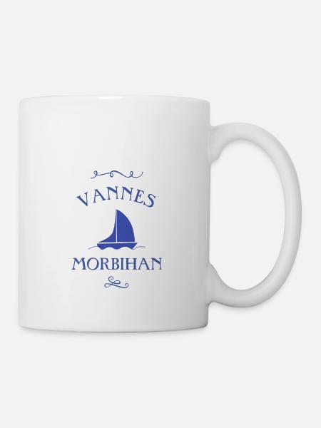 vannes morbihan bateau océan cadeau bretagne - Mug blanc - blanc