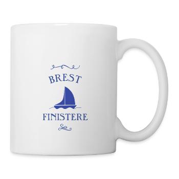 brest finistère boot geschenk bretagne t-shirt - Tasse - Weiß - Rechts