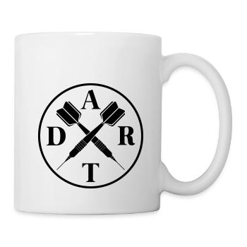Fléchettes joueur fléchettes fléchettes emblème logo bullseye - Mug blanc - blanc - Droite