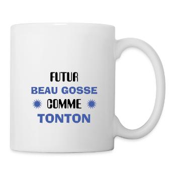 body baby birth future beautiful kid like tonton - Mug - white - Right