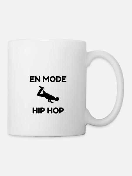 t-shirt en mode hip hop cadeau noel - Mug blanc - blanc