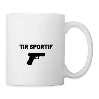 t-shirt tir sportif cadeau noel - Mug blanc - blanc - Droite