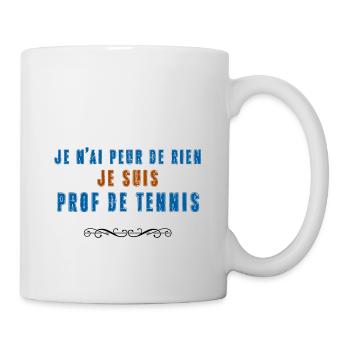 prof de tennis - Mug blanc - blanc - Droite