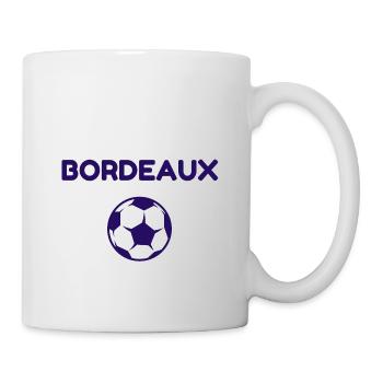 t-shirt bordeaux football ballon cadeau noel - Mug blanc - blanc - Droite