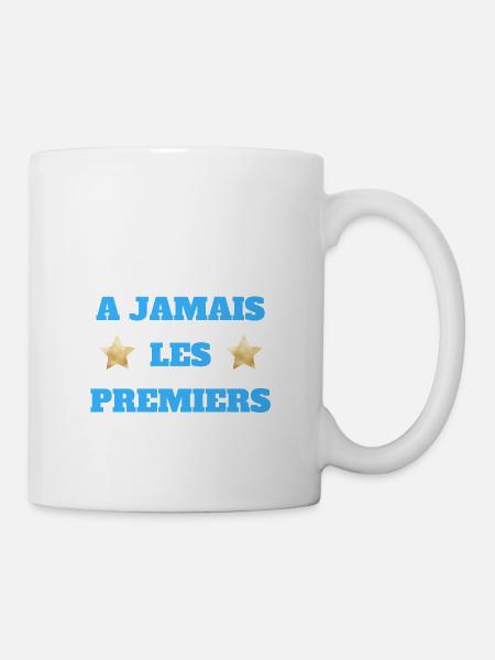 t-shirt football marseille à jamais les premiers - Mug blanc - blanc