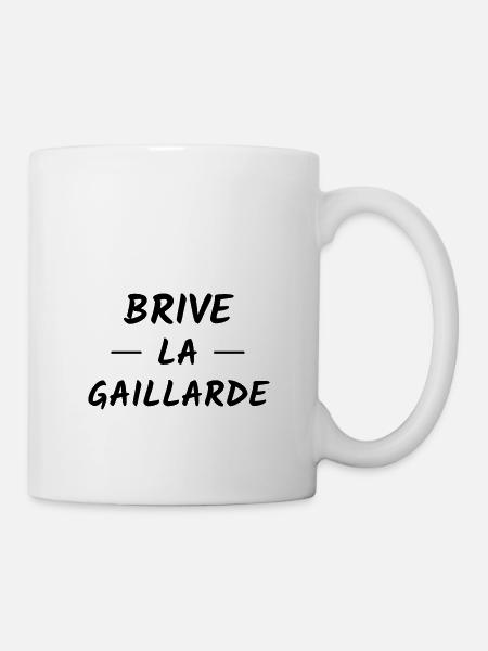 t-shirt brive la gaillarde corrèze 19 cadeau noel - Mug blanc - blanc