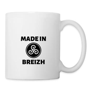 brittany t-shirt made in breizh christmas gift - Mug - white - Right