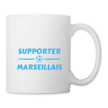 t-shirt marseille football supporter marseillais - Mug blanc - blanc - Droite