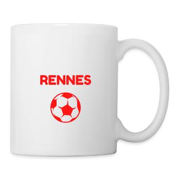 t-shirt rennes football cadeau noel - Mug blanc - blanc - Droite