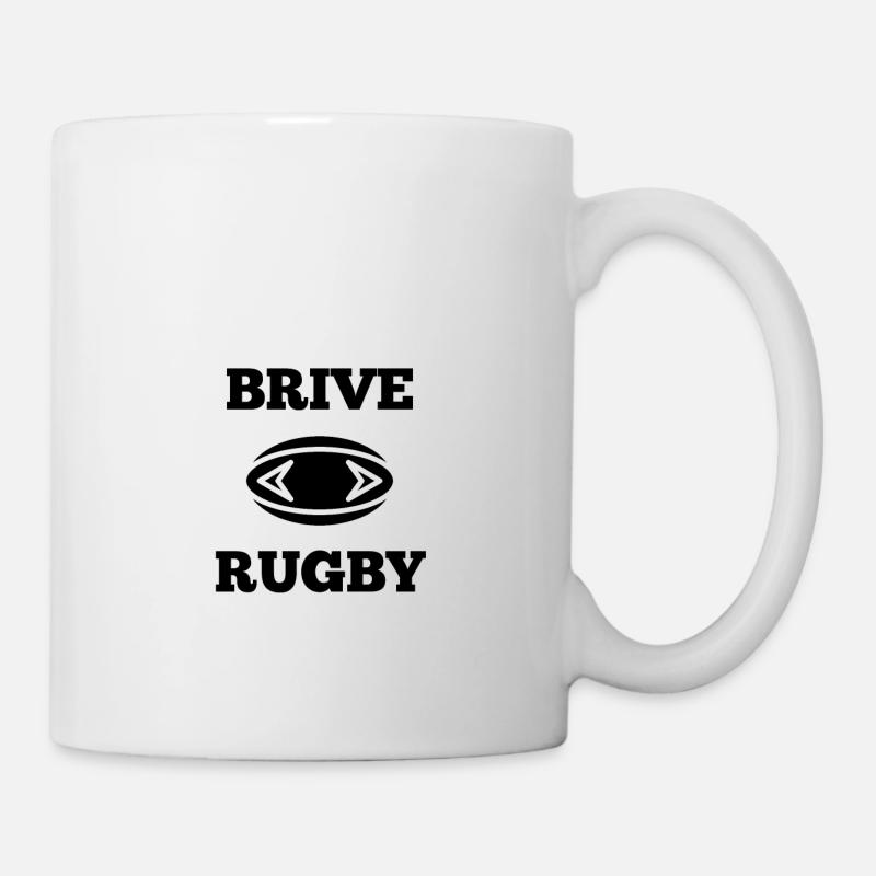 t-shirt brive rugby cadeau noel - Mug blanc - blanc