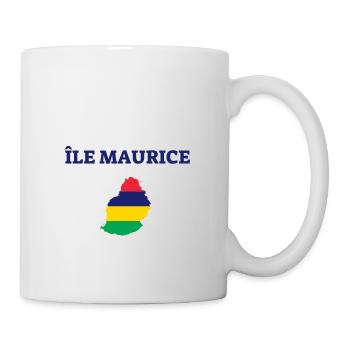 t shirt ile maurice cadeau noel mauritius - Mug blanc - blanc - Droite