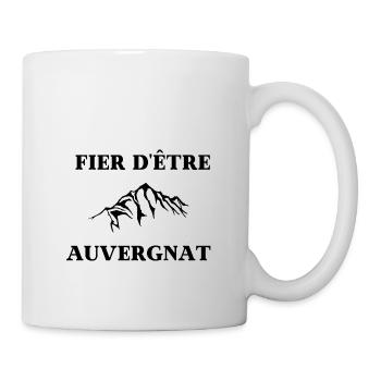 tee shirt fier d'être auvergnat auvergne montagne - Mug blanc - blanc - Droite
