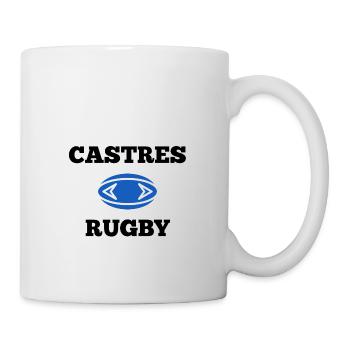 t shirt castres rugby cadeau noel original homme - Mug blanc - blanc - Droite