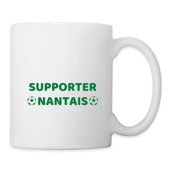t shirt nantes foot supporter nantais cadeau noel - Mug blanc - blanc - Droite