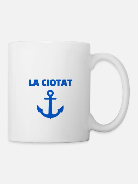 t shirt la ciotat bateau cadeau noel homme femme - Mug blanc - blanc