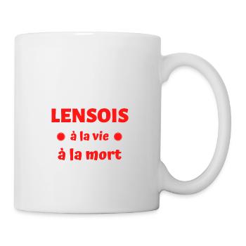 tshirt lens foot lensois à la vie à la mort cadeau - Mug blanc - blanc - Droite