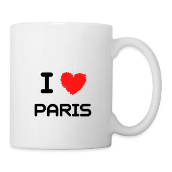 i love paris t shirt christmas gift i love parisienne - Mug - white - Right