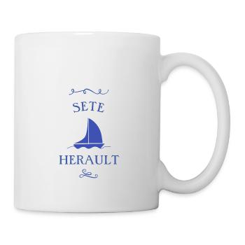 t shirt sete bateau cadeau marin noel voilier - Mug blanc - blanc - Droite