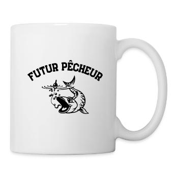Futur Pecheur t shirt rigolo - Mug blanc - blanc - Droite