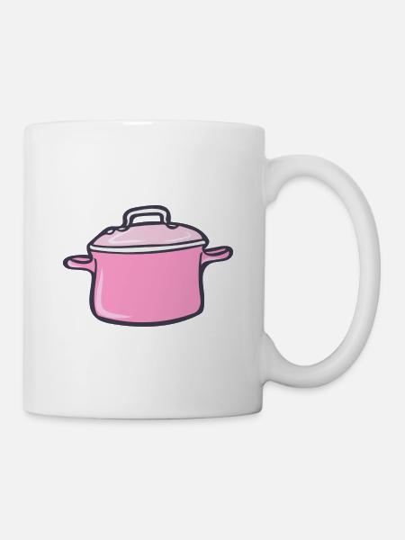 Topf - Tasse - Weiß
