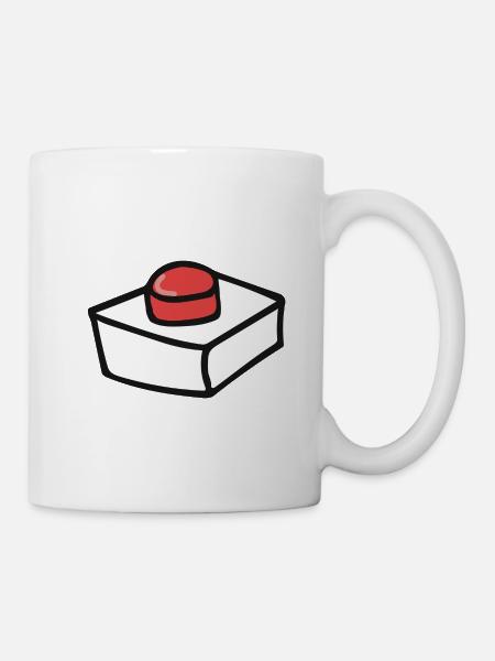 Knopf - Tasse - Weiß