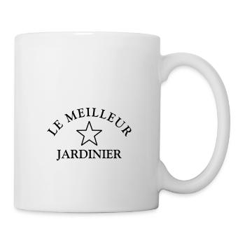 t shirt meilleur jardinier humour jardinage homme - Mug blanc - blanc - Droite