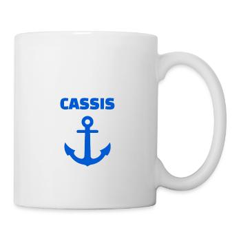t shirt cassis boot calanques de casssis anker - Tasse - Weiß - Rechts