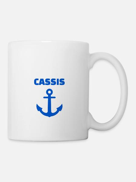 t shirt cassis boat coves of blackcurges anchor - Mug - white