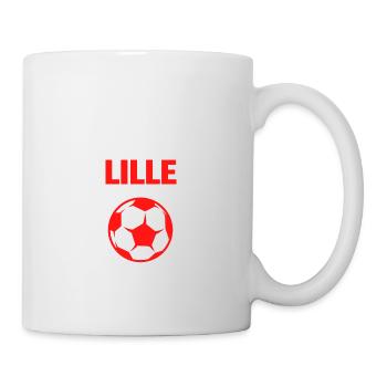 T-Shirt lille Fußball Mann Humor Lille - Tasse - Weiß - Rechts
