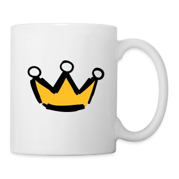 Couronne symboles motifs - Mug blanc - blanc - Droite