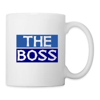 BOSS. MANAGER. CHEF. PATRON. HUMOUR. DRÔLE - Mug blanc - blanc - Droite