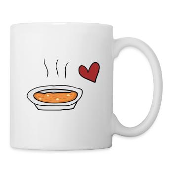Suppe rotes - Tasse - Weiß - Rechts