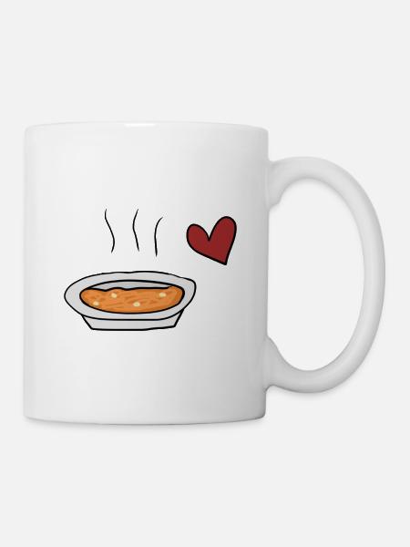 Suppe rotes - Tasse - Weiß