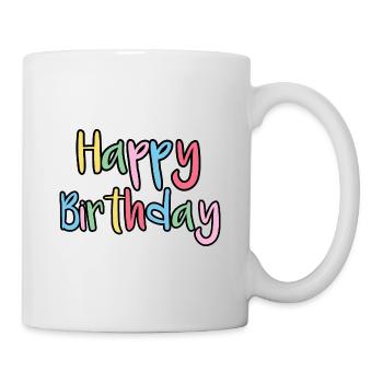 Happy Birthday Greeting Gift Idea - Mug - white - Right
