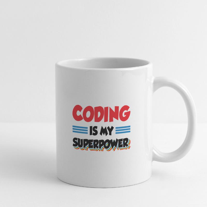 Coding Is My Superpower Programming Coder Computer Tasse