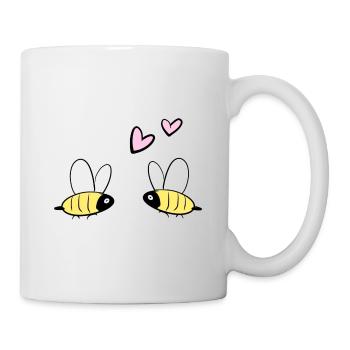 Bees Love Ecosystem Animals Bee Couples - Mug - white - Right