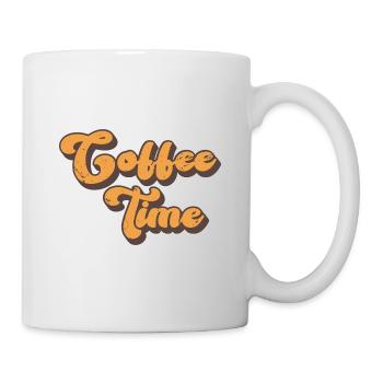 L’heure du café - Dicton rétro des amateurs de café - Mug blanc - blanc - Droite